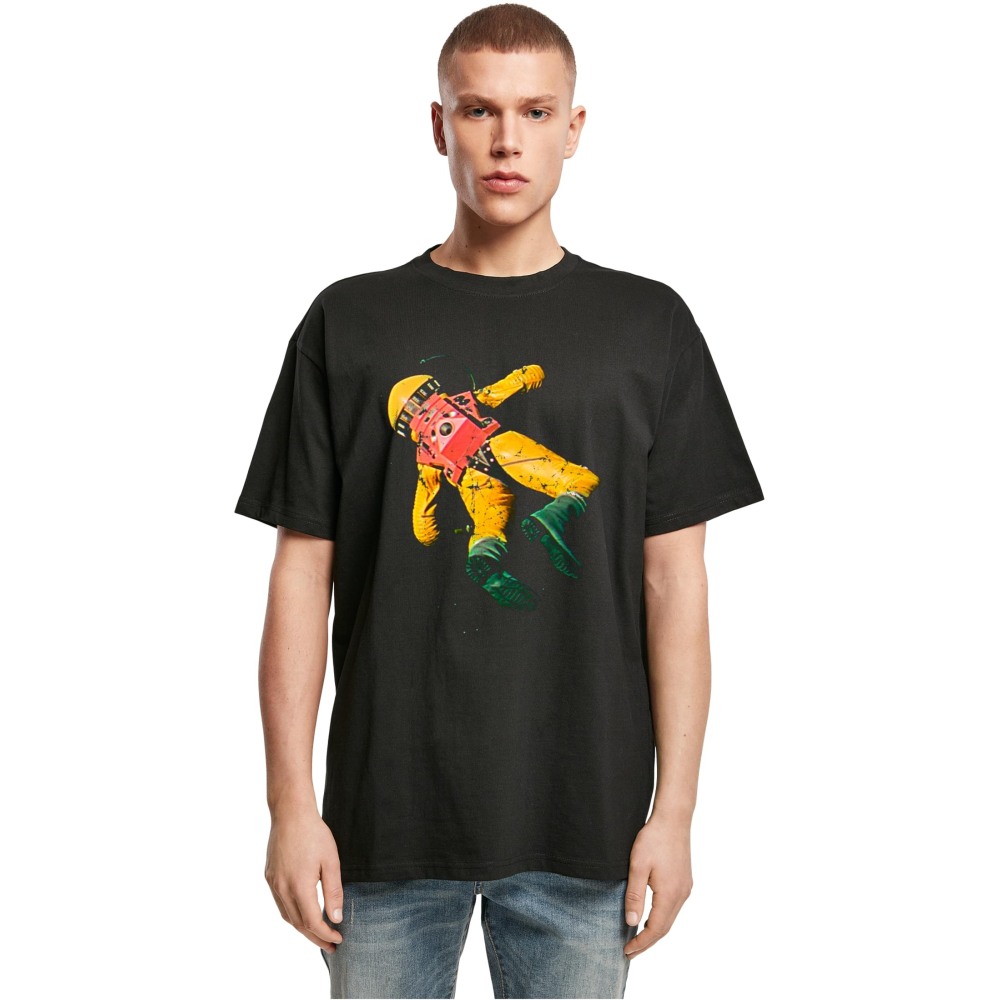 Merchcode A Space Odyssey - Astronaut Oversize Tshirt Homme - Noir